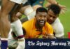 Test rugby LIVE updates: Wallabies defeat England 30-28 after red card and Quade Cooper injury drama