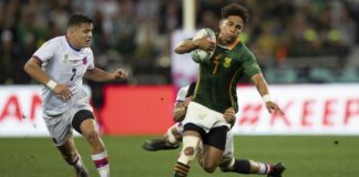 SEVENS: Blitzboks kick their way to victory in thrilling day one Rugby World Cup Sevens action